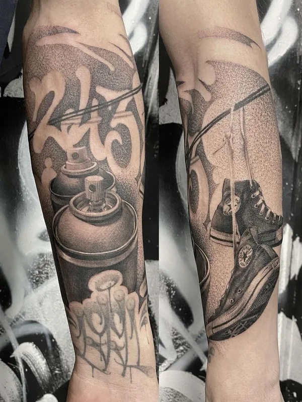 black and grey black and grey tatuaje en forearm #64159 | Tatuador Stefano Phen