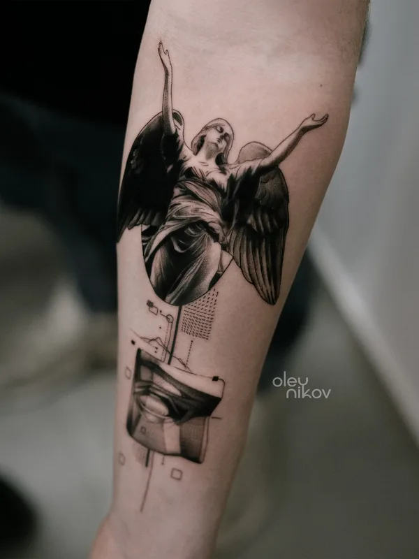 black and grey black and grey татуировка на forearm #64173 | Тату мастер Влад Олейников