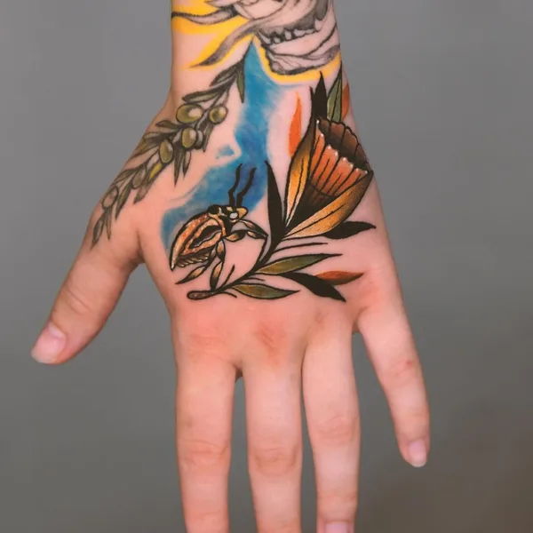 Author's Style tattoo by sorrow tattoer in Saint Petersburg