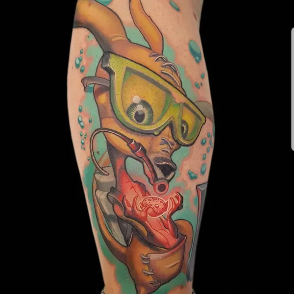 New School tattoo by Will Gonzalez in New York City
