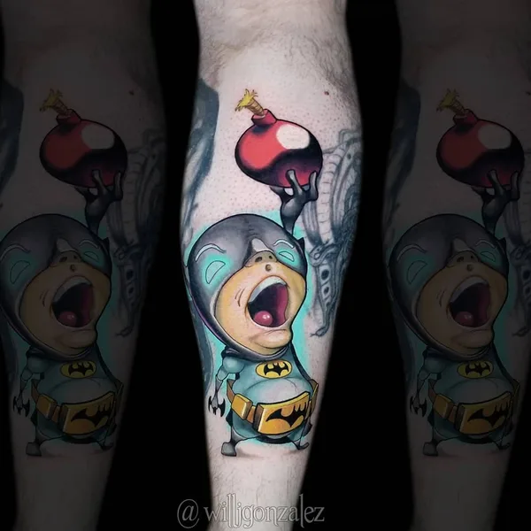 New School tattoo by Will Gonzalez in New York City