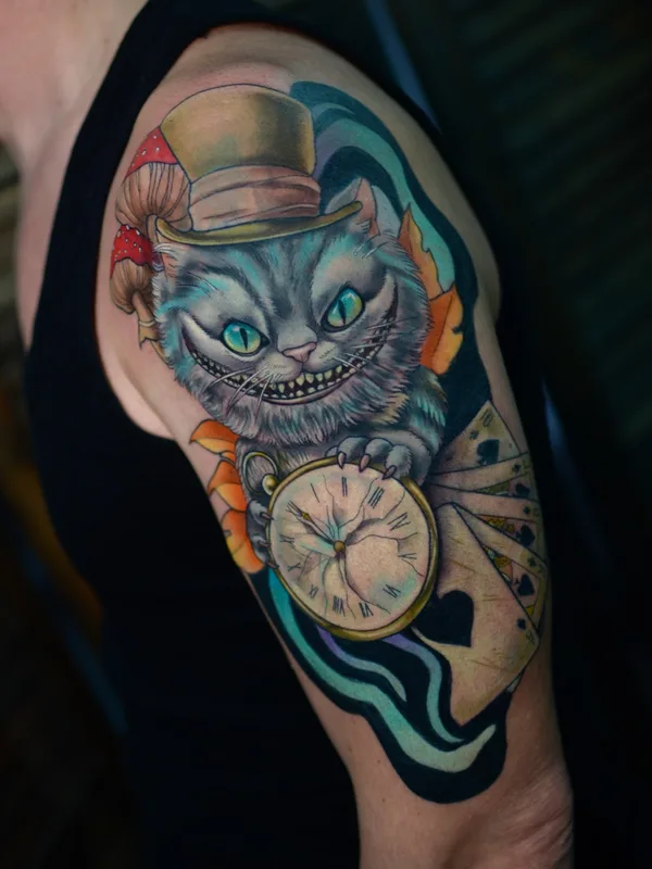 color realism tattoo auf upper arm #53535 | Tätowierer Anny Lorylin