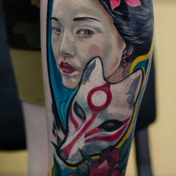 Neo Traditional tattoo by Anny Lorylin in Великий Новгород