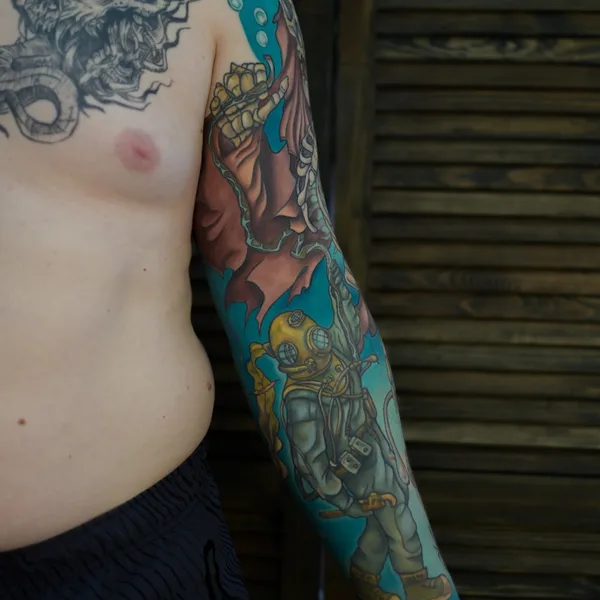 Neo Traditional tattoo by Anny Lorylin in Великий Новгород