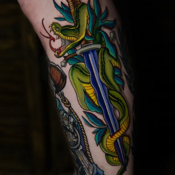 Neo Traditional tattoo by Anny Lorylin in Великий Новгород