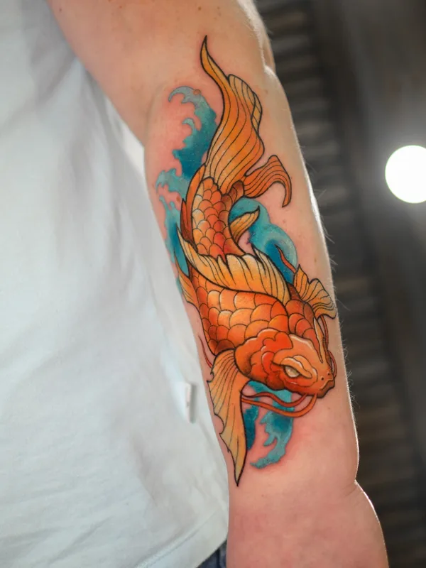 color japanese tattoo auf forearm #53538 | Tätowierer Anny Lorylin