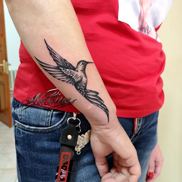 Graphic tattoo by Nadiya Abdrakhmanova in Уральск