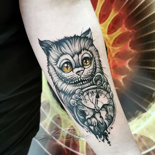 Graphic tattoo by Nadiya Abdrakhmanova in Уральск