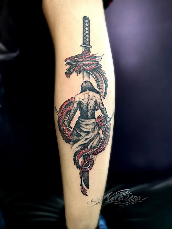 color japanese 纹身 在 forearm #39553 | 纹身师 Nadiya Abdrakhmanova