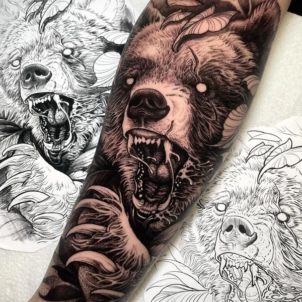 Horror tattoo by André Fantini in Dublin