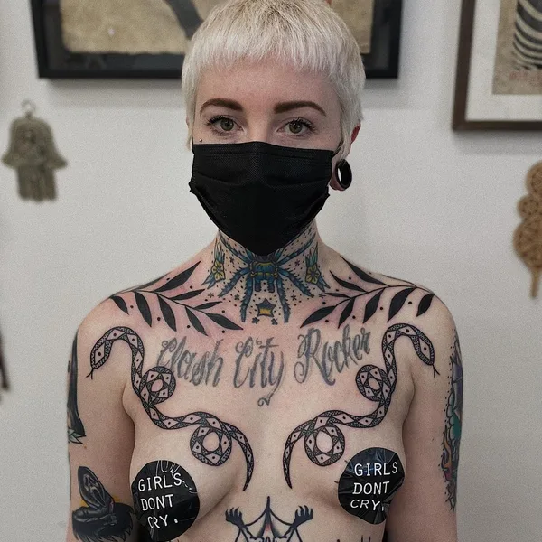 Abstract tattoo by Agne Hurt  in Dublin