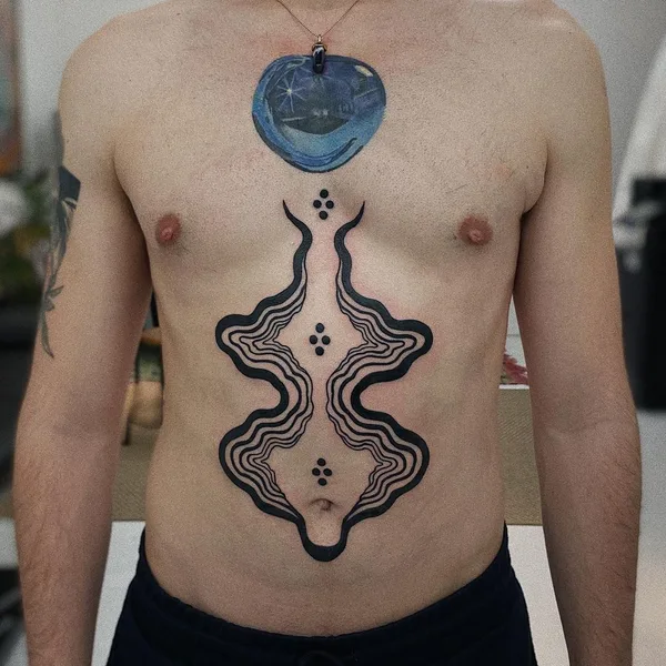 Abstract tattoo by Agne Hurt  in Dublin