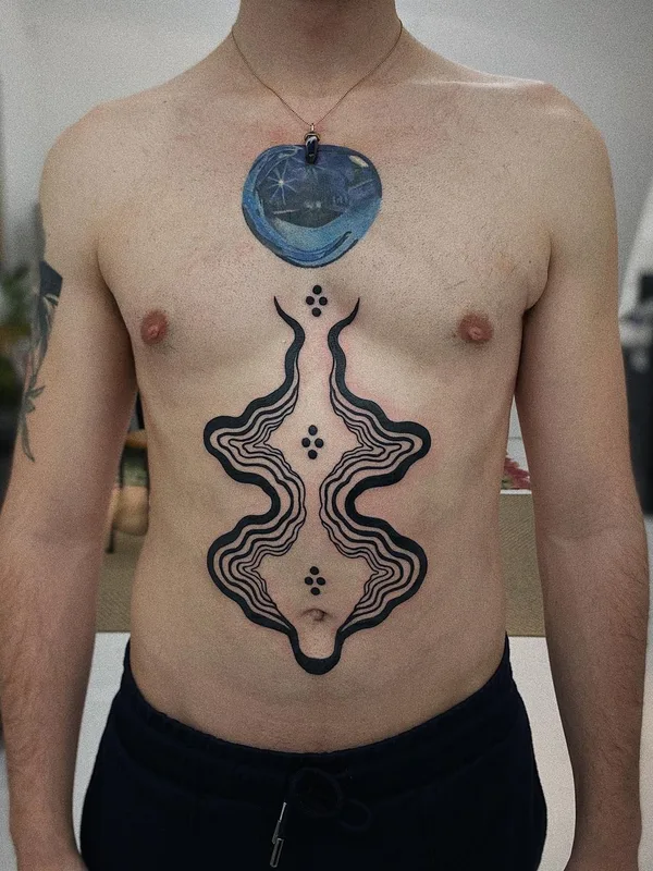 Abstract tattoo by Agne Hurt  in Dublin