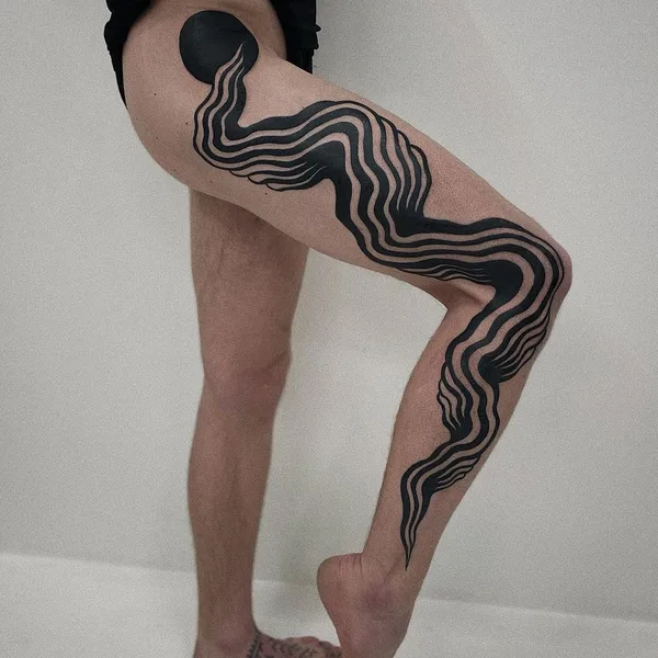 Abstract tattoo by Agne Hurt  in Dublin