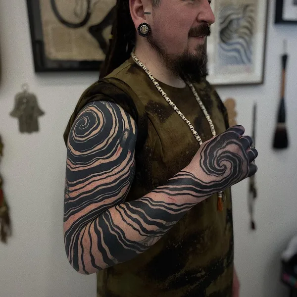 Abstract tattoo by Agne Hurt  in Dublin