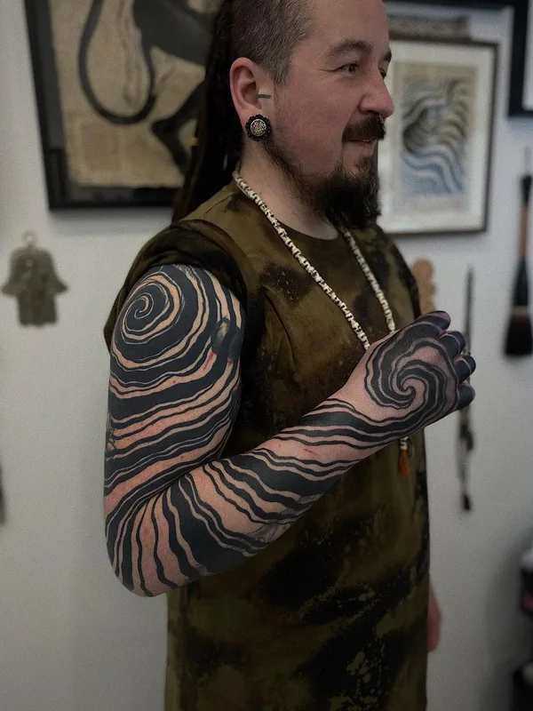 Abstract tattoo by Agne Hurt  in Dublin