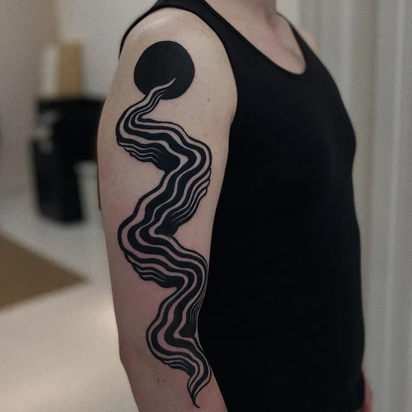 Abstract tattoo by Agne Hurt  in Dublin