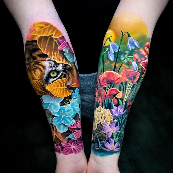 Realism tattoo by Allen Brunn in Madrid