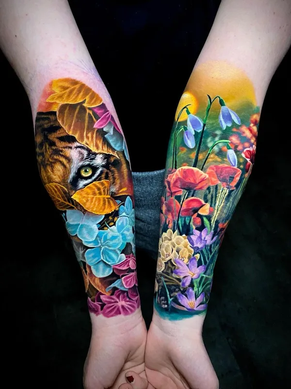 color realism tattoo on forearm #54215 | Tattoo Artist Allen Brunn