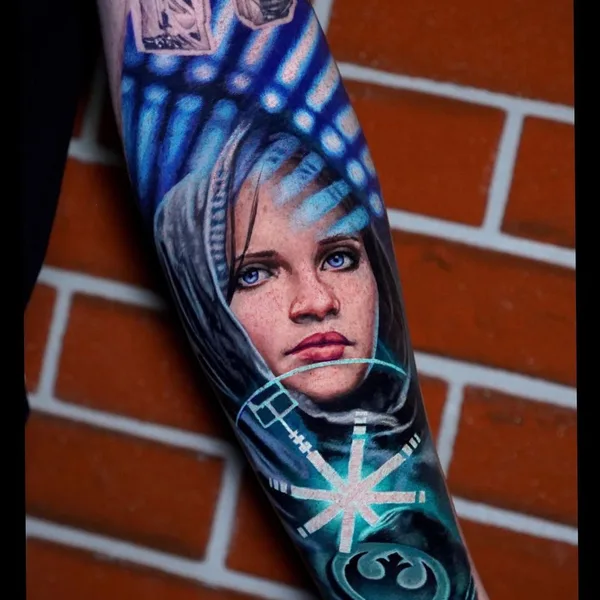 Realism tattoo by Allen Brunn in Madrid