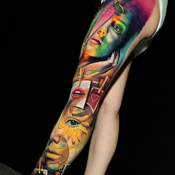 Realism tattoo by Allen Brunn in Madrid