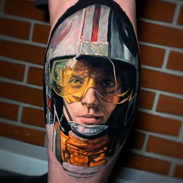 Realism tattoo by Allen Brunn in Madrid
