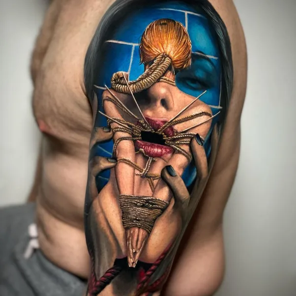 Realism tattoo by Allen Brunn in Madrid