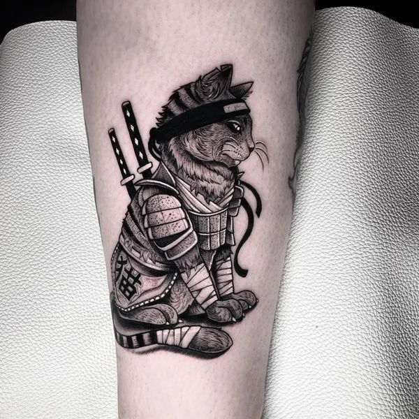 Graphic tattoo by Josh Hurrell in Haverhill