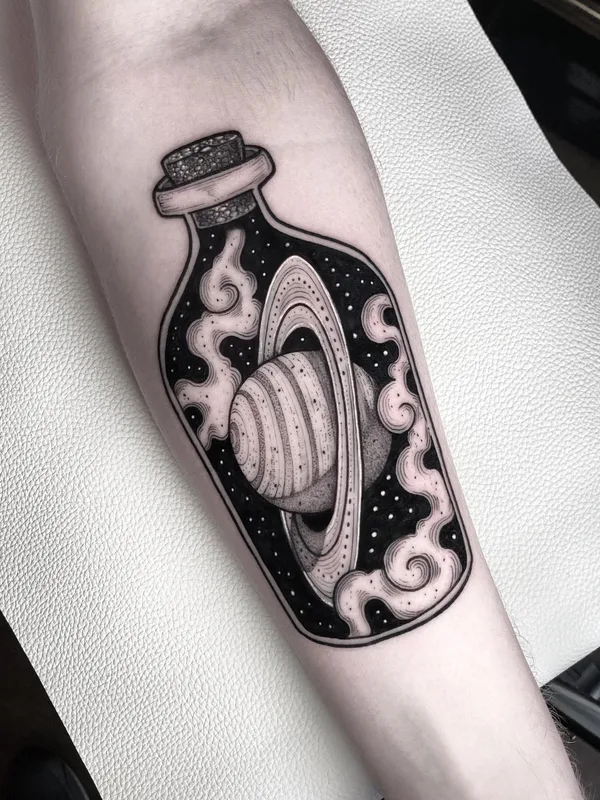 black and grey blackwork татуировка на forearm #54243 | Тату мастер Josh Hurrell