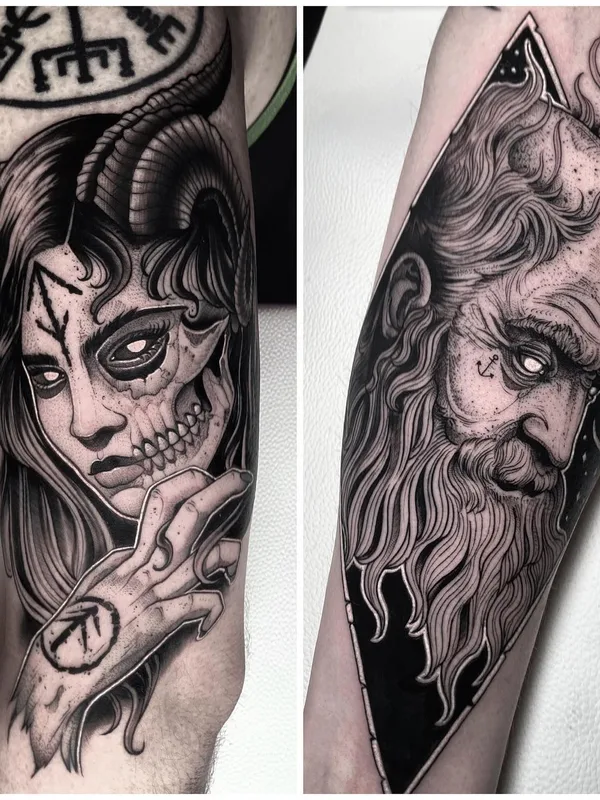 black and grey black and grey татуировка на forearm #54242 | Тату мастер Josh Hurrell