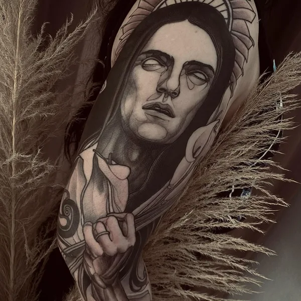 Neo Traditional tattoo by Georg Faust in Bremen