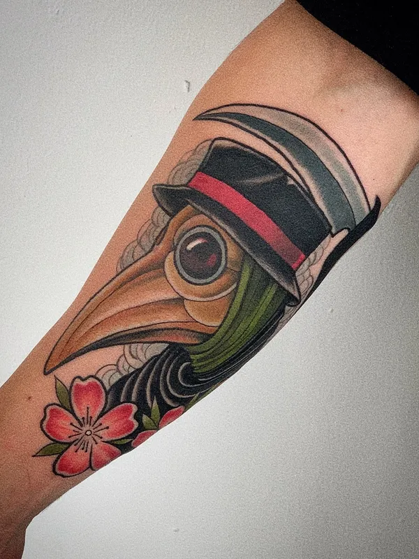 color neo traditional tattoo auf forearm #67796 | Tätowierer Carne 