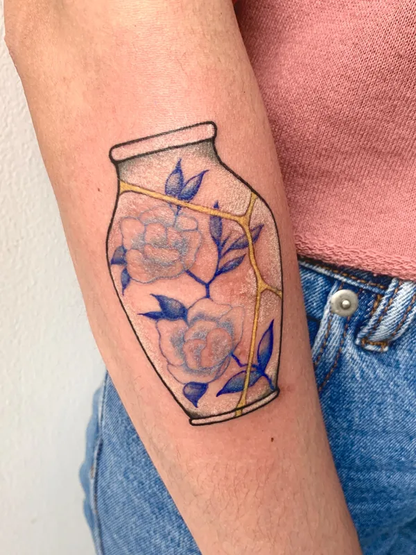 color illustrative tattoo auf forearm #67798 | Tätowierer Carne 
