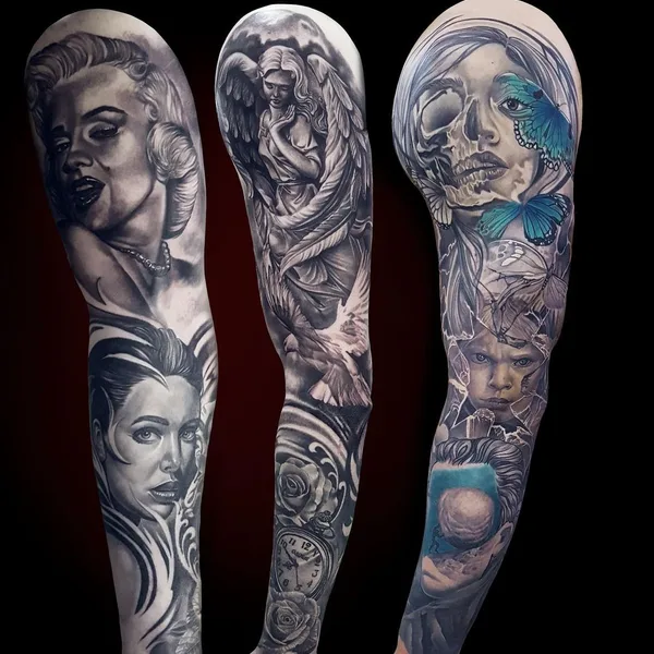 Портретная tattoo by Andrei Aivazian in Тбилиси