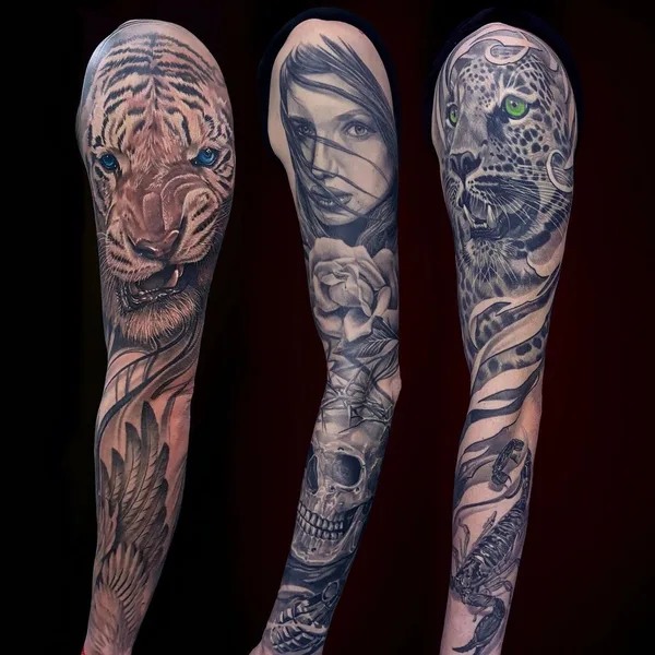 Портретная tattoo by Andrei Aivazian in Тбилиси