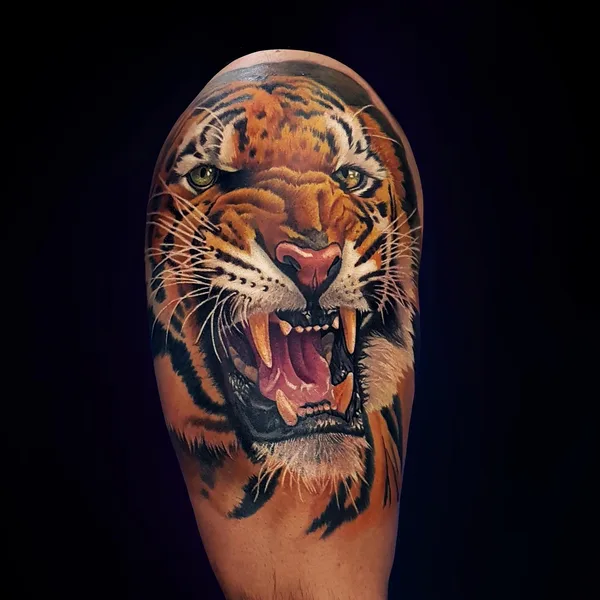 Портретная tattoo by Andrei Aivazian in Тбилиси