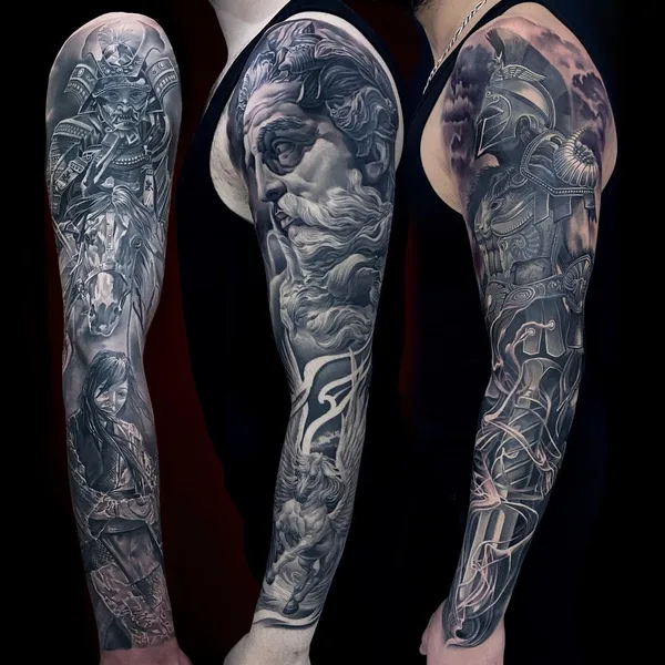 Портретная tattoo by Andrei Aivazian in Тбилиси