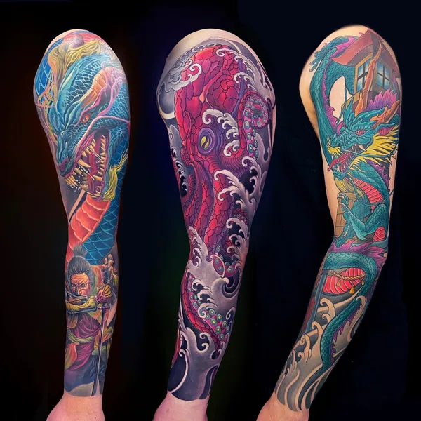 Портретная tattoo by Andrei Aivazian in Тбилиси