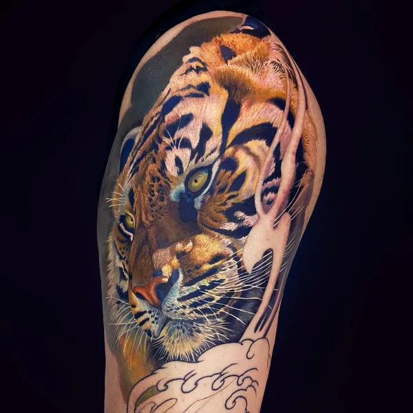 Портретная tattoo by Andrei Aivazian in Тбилиси