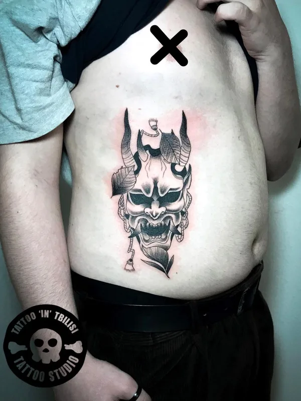 male black and grey japanese татуировка на stomach #54840 | Тату мастер George.ink Tattoo Tbilisi