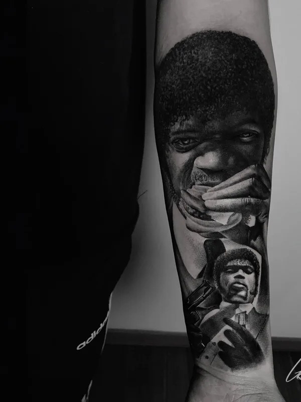 black and grey black and grey tatouage sur forearm #54847 | Artiste tatoueur Григорий Поздняков