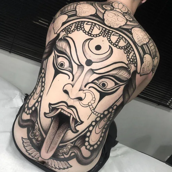 Ornamental tattoo by Melow Perez in Barcelona