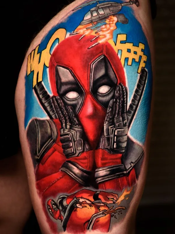 color realism tattoo on thigh #37088 | Tattoo Artist Lena Diamanti