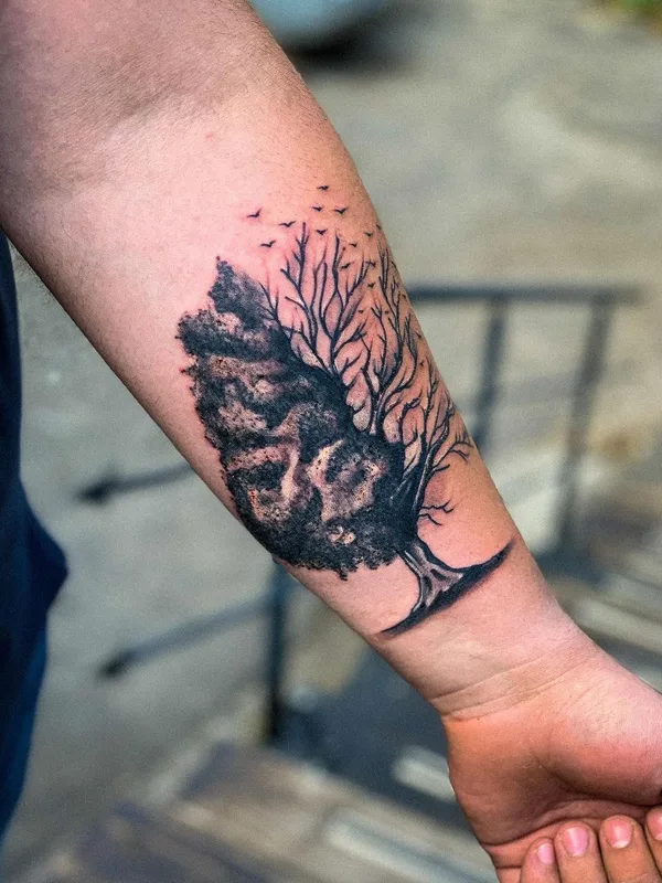 black blackwork tatuaje en forearm #42158 | Tatuador Владислав Бондаренко