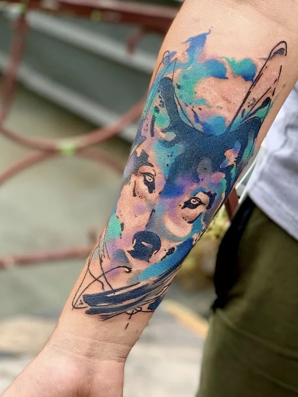 color watercolor tatuaje en forearm #42160 | Tatuador Владислав Бондаренко
