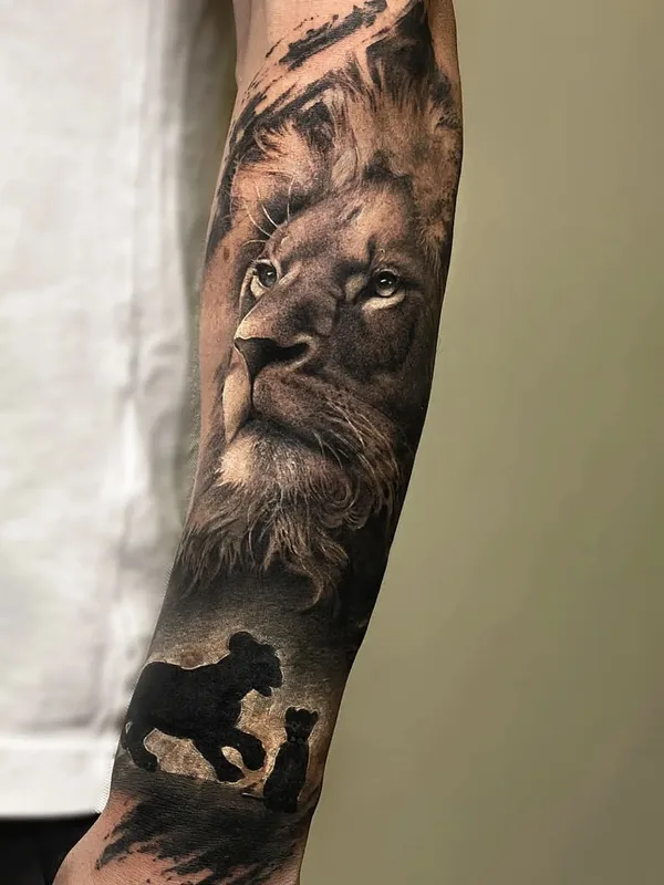 black and grey realism tatuaje en full sleeve #58788 | Tatuador Rizzi Massimiliano