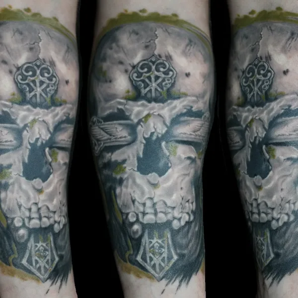 Trash Polka tattoo by Кузнецов Сергей in Тольятти