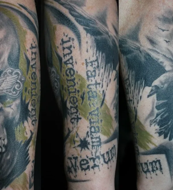 black and grey black and grey татуировка на forearm #58811 | Тату мастер Кузнецов Сергей