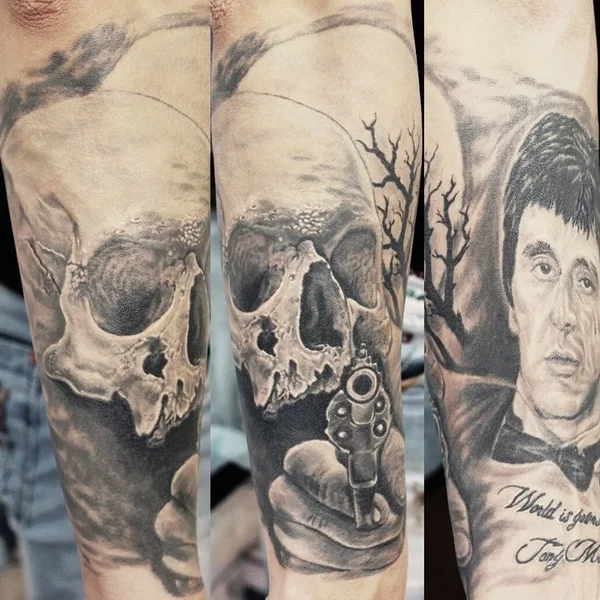 Trash Polka tattoo by Кузнецов Сергей in Тольятти
