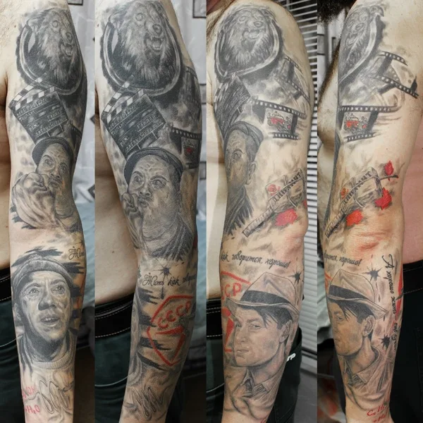 Trash Polka tattoo by Кузнецов Сергей in Тольятти